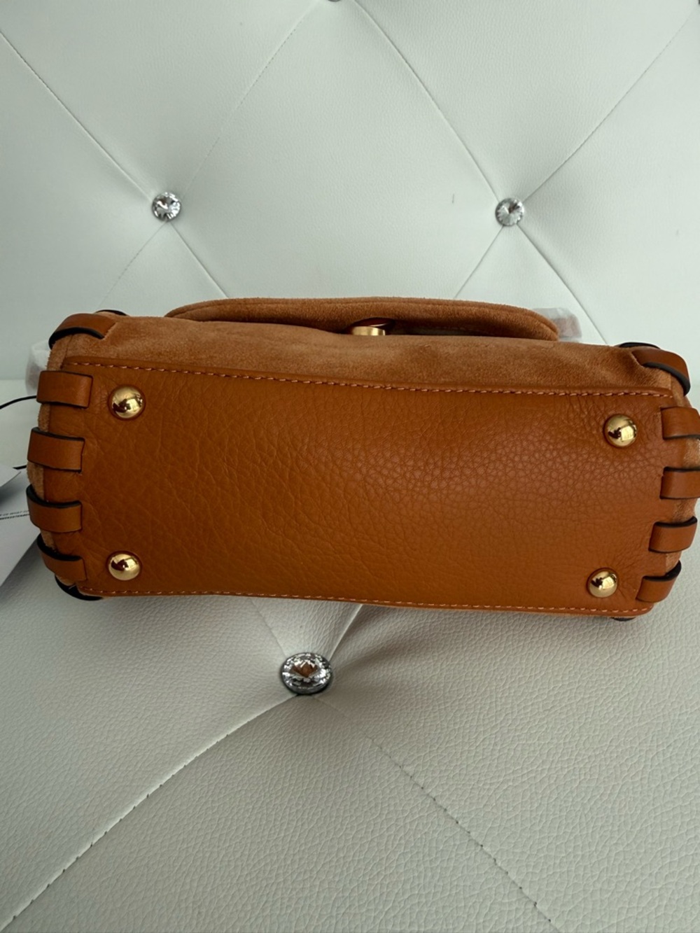 Mini Aimee Kestenberg Brown Suede Crossbody Bag - Picture 5 of 11